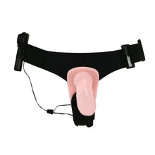 Lade das Bild in den Galerie-Viewer, Batteriebetriebener doppelseitiger Strap-On-Vibrator