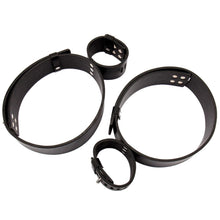 Load image into Gallery viewer, Adjustable Leather Thigh Cuffs BDSM