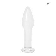 Load image into Gallery viewer, 7 Styles Crystal Glass Stimulator Plug bdsm