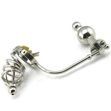 Charger l'image dans la galerie, Cage de chasteté avec plug anal - Cage de chasteté avec plug anal