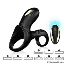 Load image into Gallery viewer, Dual Motor Stimulation Vibrating Dick Ring BDSM