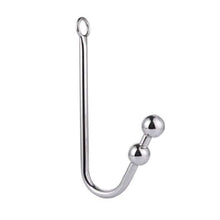 Load image into Gallery viewer, Stainless Steel Beaded Anal Hook 9.07 to 9.84 Inches Long