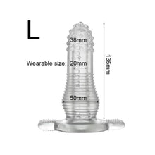 Load image into Gallery viewer, Reusable Clear Latex Penis Sheath BDSM