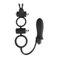 Load image into Gallery viewer, Pure Delight Cock Ring With Anal Stimulator BDSM