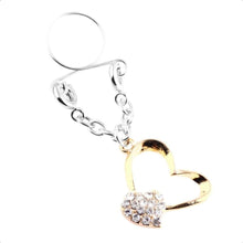 Load image into Gallery viewer, BDSM Dangling Heart Clip-on Nipple Jewelry