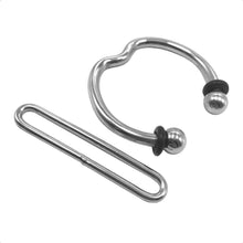 Load image into Gallery viewer, Adjustable Bondage Stainless Steel Cock Ring
