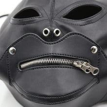 Load image into Gallery viewer, Leather Zipper Mask