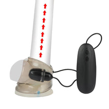 Load image into Gallery viewer, NEW Wired Remote Vibrating Dick and Ball Ring