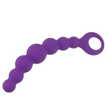 Load image into Gallery viewer, Silicone Purple Anal Beads