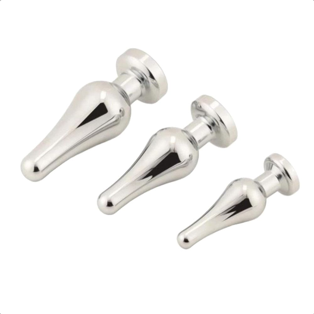 BDSM Shaped Jeweled Butt Plug 3-Piece Set  sissyloving