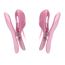 Charger l'image dans la galerie, Ensemble de pinces à tétons vibrantes électriques roses BDSM