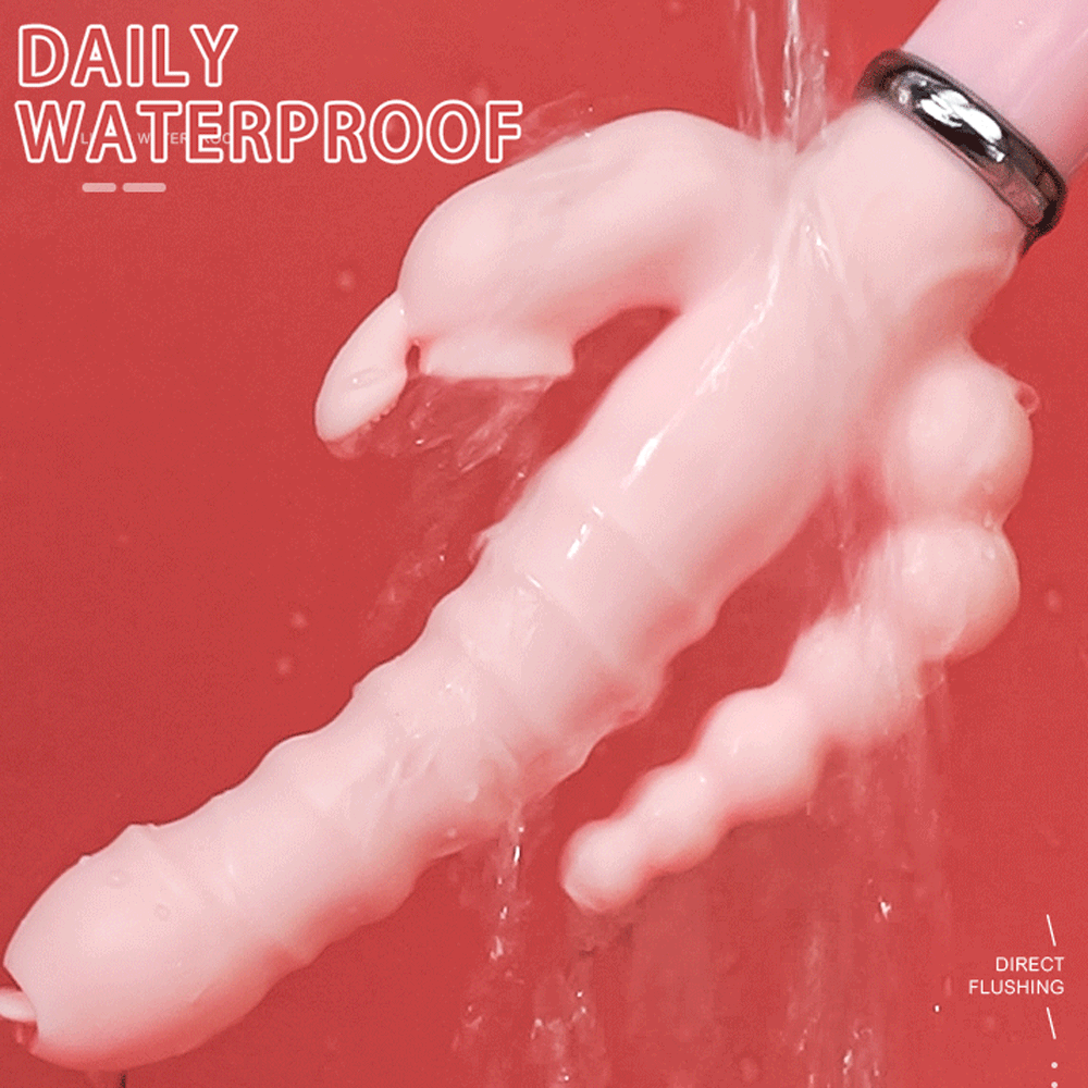 3-in-1-Dildo-Kaninchenvibrator sissyloving 3-in-1-Dildo-Kaninchenvibrator sissyloving
