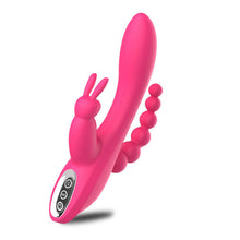 Lade das Bild in den Galerie-Viewer, 3-in-1-G-Punkt-Kaninchen-Analdildo-Vibrator