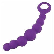 Load image into Gallery viewer, Silicone Purple Anal Beads