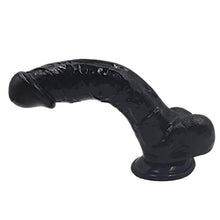 Load image into Gallery viewer, Titillating Realistic 9 Inch Black Dildo BDSM