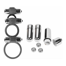 Load image into Gallery viewer, Vibrating Triple Cock Ring Erection Lock