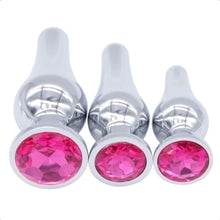 Load image into Gallery viewer, Rectal Dilator Butt Plug Kit 3pcs BDSM