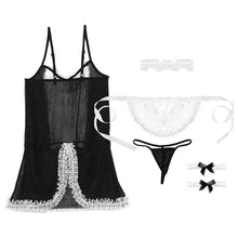 Load image into Gallery viewer, Femme Lingerie Fancy Maid Dress