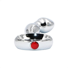 Load image into Gallery viewer, Beaded and Curvy Metal Butt Plug