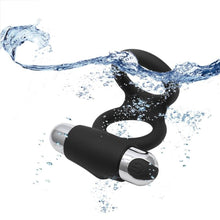 Load image into Gallery viewer, Bullet-Powered Vibrating Dick and Ball Ring