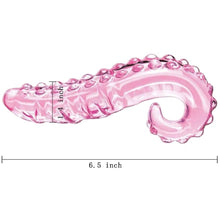 Lade das Bild in den Galerie-Viewer, Rosafarbener Tentakeldildo aus Glas für BDSM