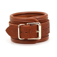 Load image into Gallery viewer, Leather Vintage LBondage Bed Restraints