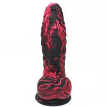 Lade das Bild in den Galerie-Viewer, Dragon Scale 7-Zoll-Dildo mit Kugeln und Saugnapf