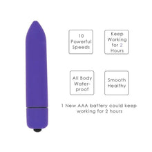 Load image into Gallery viewer, Purple Rose Metal Butt Plug and Vibrator BDSM