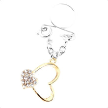 Load image into Gallery viewer, BDSM Dangling Heart Clip-on Nipple Jewelry
