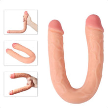 Lade das Bild in den Galerie-Viewer, Doppelte Penetration 18 Zoll superlanger Dildo BDSM