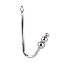 Load image into Gallery viewer, Stainless Steel Beaded Anal Hook 9.07 to 9.84 Inches Long