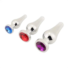 Load image into Gallery viewer, BDSM Shaped Jeweled Butt Plug 3-Piece Set