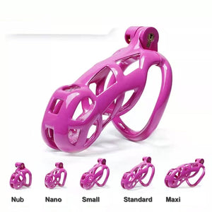 3D Cobra Male Chastity Cage with 4 Arc Rings