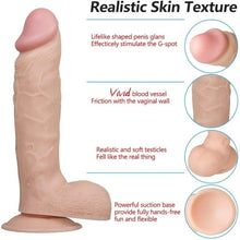 Lade das Bild in den Galerie-Viewer, 9-Zoll-Masturbator, latexfreier großer Dildo