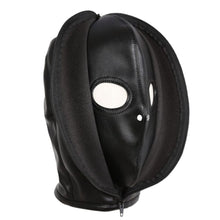 Load image into Gallery viewer, Full Leather Sensory Deprivation Hood BDSM