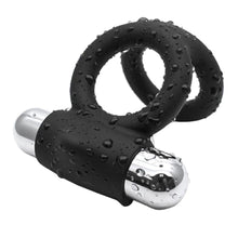 Load image into Gallery viewer, Bullet-Powered Vibrating Dick and Ball Ring
