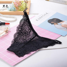Load image into Gallery viewer, Full transparent lace sexy panties
