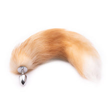 Load image into Gallery viewer, 16" - 17" Fox Tail Metal Butt Plug