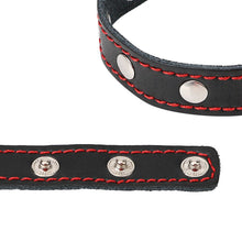 Load image into Gallery viewer, Adjustable Leather Cock Stud Ring BDSM