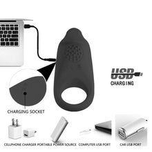Load image into Gallery viewer, Playtime Ally 7-Speed Rechargeable Cock Ring BDSM