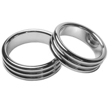 Load image into Gallery viewer, Triple-Layered Bondage Stainless Cock Ring BDSM