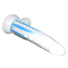 Lade das Bild in den Galerie-Viewer, Blau-weißer Drachendildo
