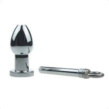 Load image into Gallery viewer, Hollow Inner Tube Metal Butt Plug 4.45 Inches Long