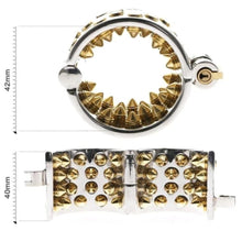 Load image into Gallery viewer, Golden Dick Teeth Torture Device BDSM