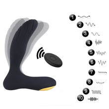 Load image into Gallery viewer, Black Wireless Prostate Toy