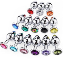 Load image into Gallery viewer, BDSM Smooth Aluminum Alloy Butt Plug 2.76 to 3.74 Inches Long