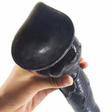 Lade das Bild in den Galerie-Viewer, Schwarzer Wolfsschwanz, Umschnalldildo, BDSM