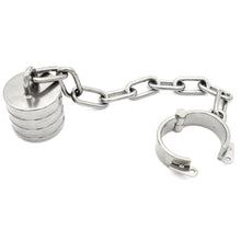 Load image into Gallery viewer, No Frills Metallic Scrotum Stretcher BDSM