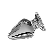 Load image into Gallery viewer, 3 Sizes Large Transparent Glass Butt Plug