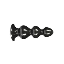 Lade das Bild in den Galerie-Viewer, Schwarzer, mit Perlen besetzter Glory 6-Zoll-Analdildo BDSM